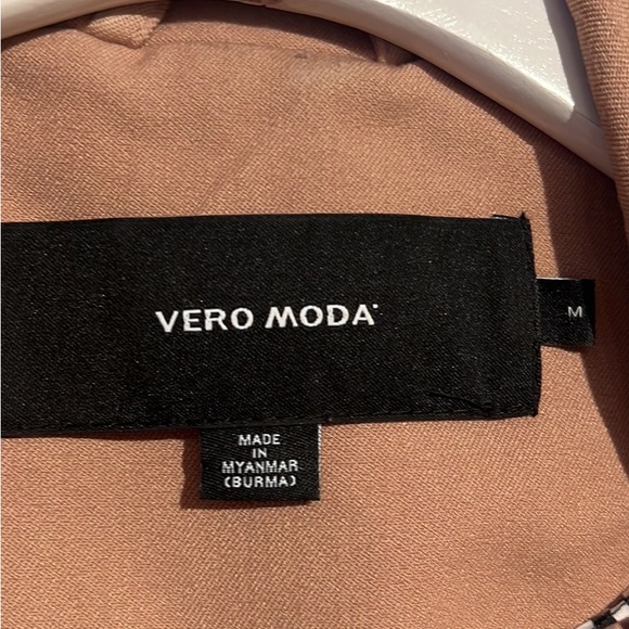 Vero Moda Dusty Rose Trench Style Duster - Picture 3 of 6